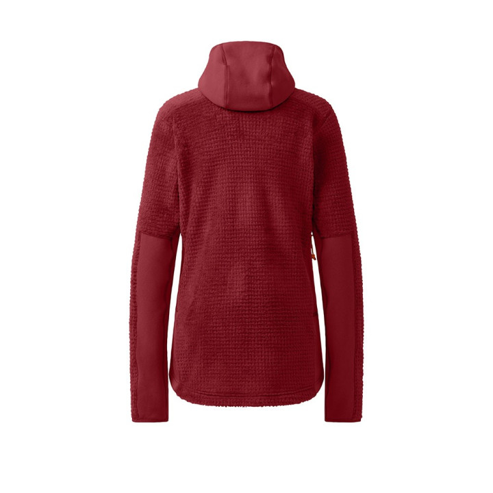 Haglöfs Felpa In Pile Vassi Mid Hood Carmine Red Donna
