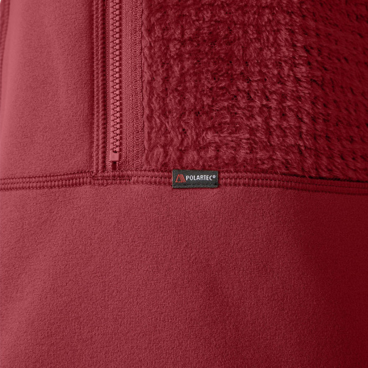 Haglöfs Felpa In Pile Vassi Mid Hood Carmine Red Donna