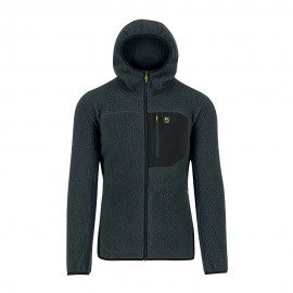 Karpos Felpa In Pile Moiazza Retrò Hoodie Grigio Nero Uomo