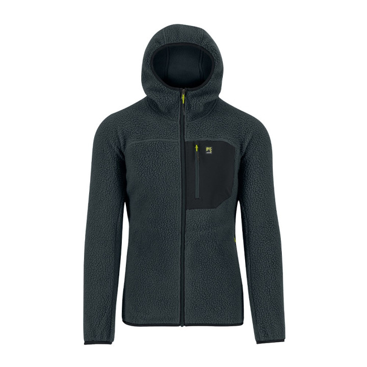 Karpos Felpa In Pile Moiazza Retr√Í Hoodie Woodl Gray Nero Uomo