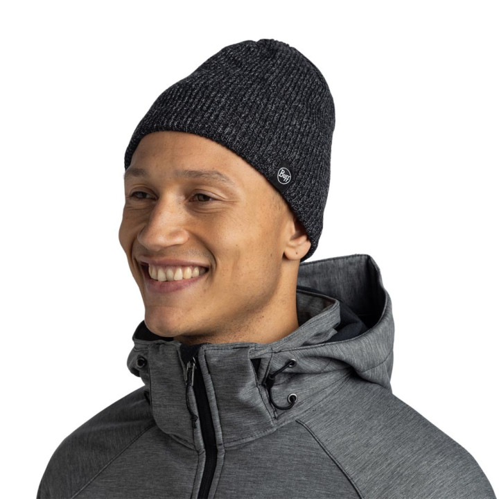 Buff Berretto Renvi Full Felpa In Pile Renvi Nero
