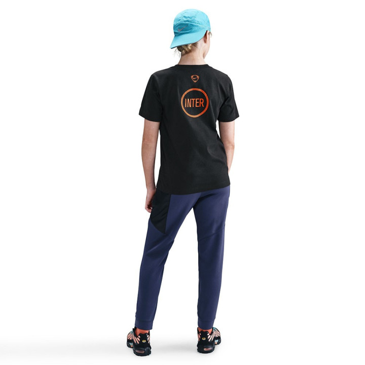 Nike Maglia Maniche Corte Inter Express Ucl Nero Arancio Bambino