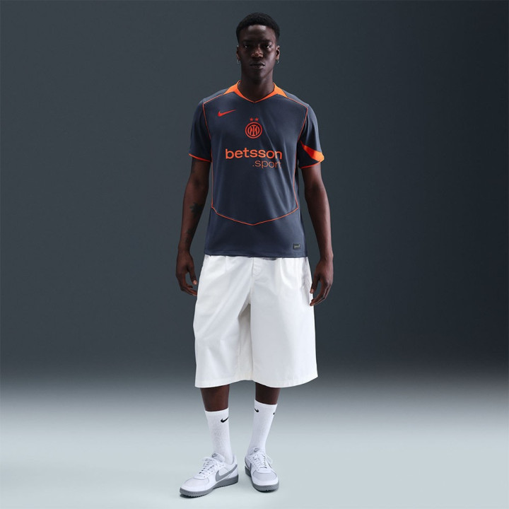 Nike Maglia Maniche Corte Inter Third 25 26 Blu Arancio Uomo