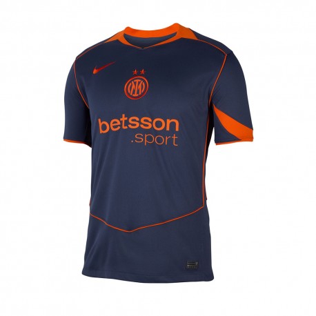 Nike Maglia Maniche Corte Inter Third 25 26 Blu Arancio Uomo