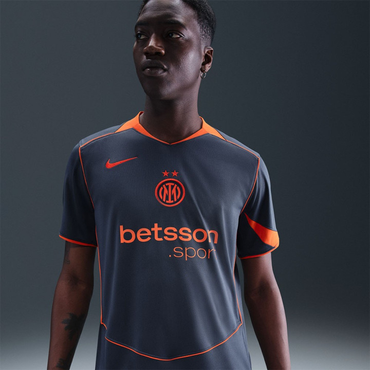 Nike Maglia Maniche Corte Inter Third 25 26 Blu Arancio Uomo