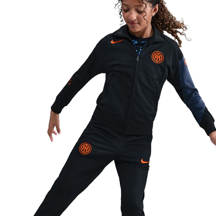 Nike Tuta Calcio Inter Training Nero Blu Arancio Bambino
