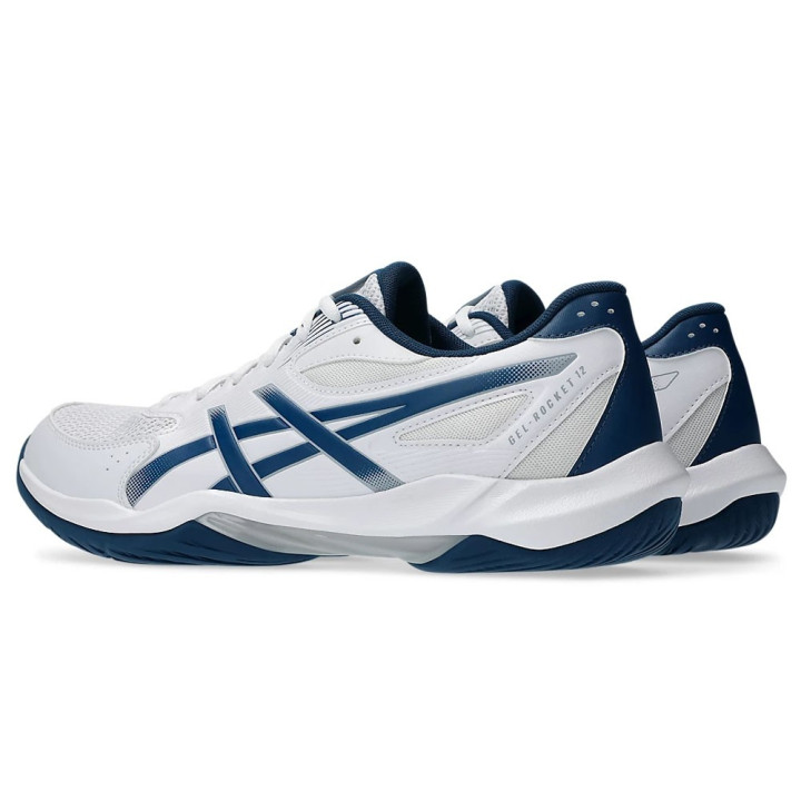 Asics Gel-Rocket 12 Bianco Blu - Scarpe Pallavolo Uomo