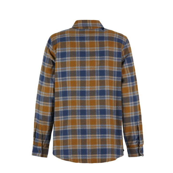 E9 Camicia Sportiva Peppino Blue Ocra Uomo