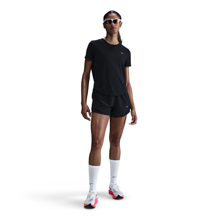 Nike T-Shirt Running Tempo Nero Refl.Silv Donna