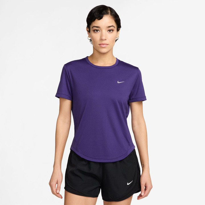 Nike T-Shirt Running Tempo Court Purple Argento Donna