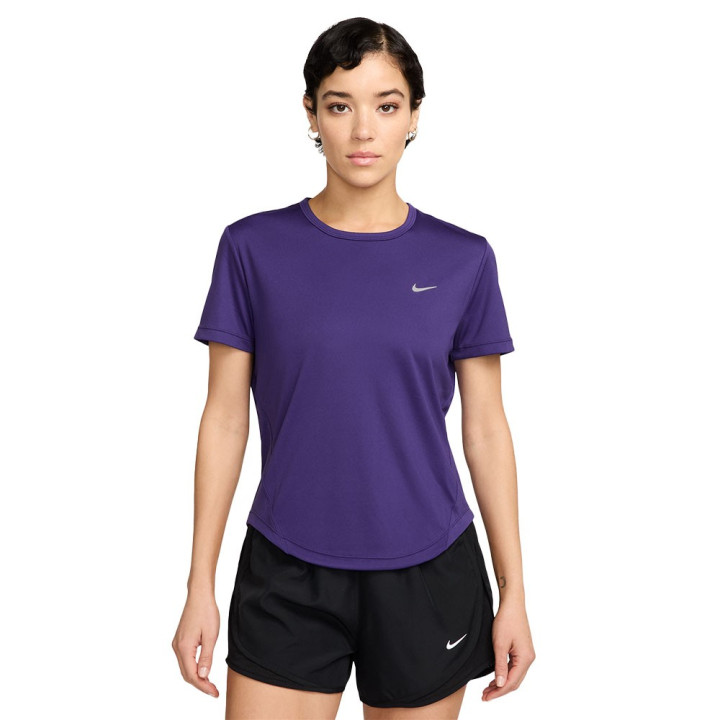 Nike T-Shirt Running Tempo Court Purple Argento Donna