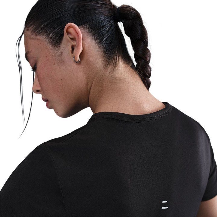 Nike Maglia Running Tempo Swoosh Nero Argento Donna