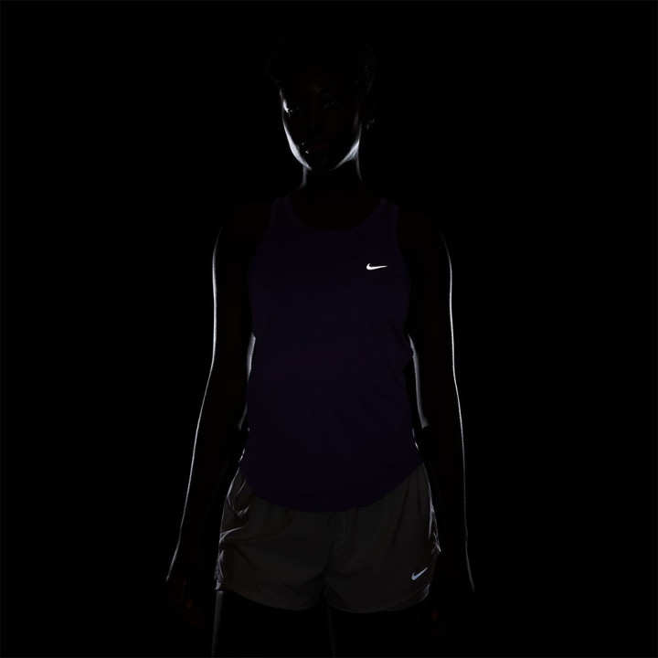 Nike Canotta Running Tempo Purple Argento Donna