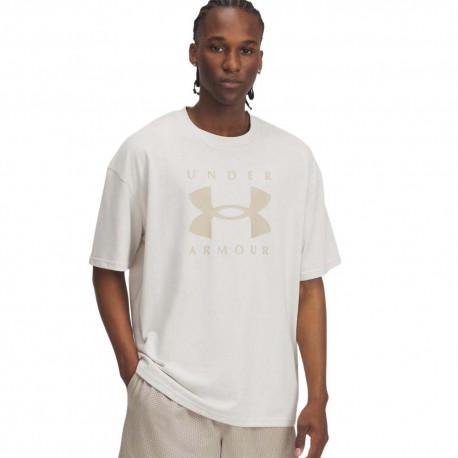Under Armour Maglietta Palestra Logo Summit Bianco Uomo