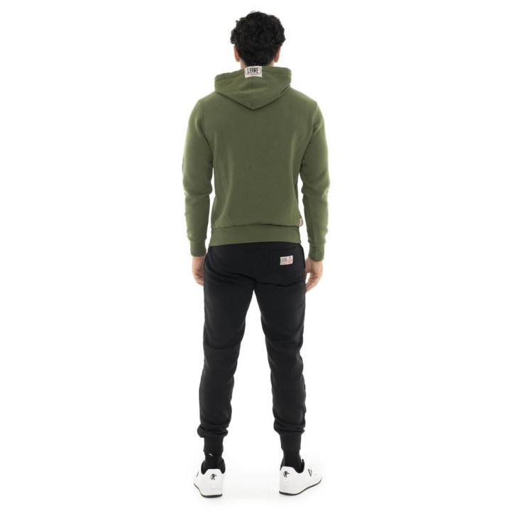 Leone Tuta Sportiva Con Cappuccio Big Logo Verde Uomo