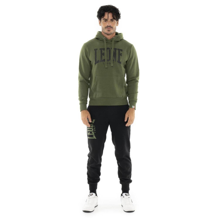 Leone Tuta Sportiva Con Cappuccio Big Logo Verde Uomo