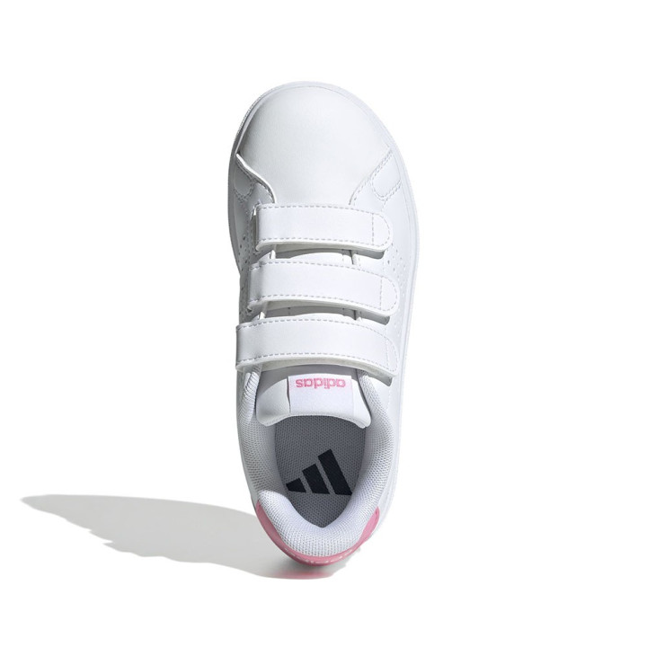 Adidas Advantage Base 2.0 Cf Ps Bianco Rosa - Sneakers Bambina