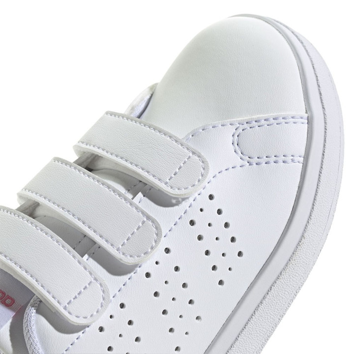 Adidas Advantage Base 2.0 Cf Ps Bianco Rosa - Sneakers Bambina