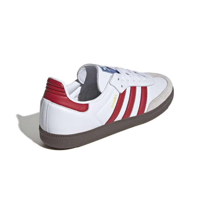 Adidas Originals Samba Og Bianco Scarlet - Sneakers Uomo