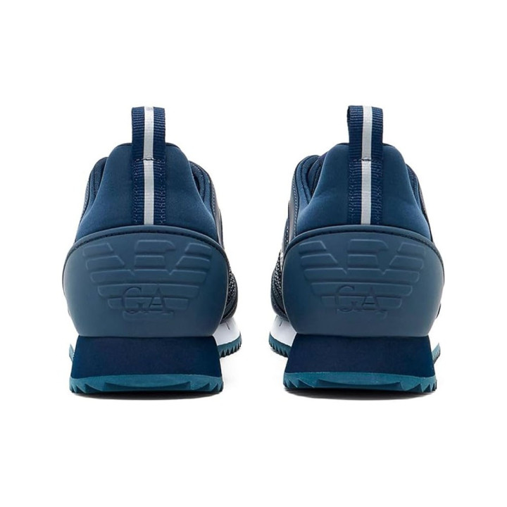 Ea7 Nero&Bianco Laces Blu Bianco - Sneakers Uomo