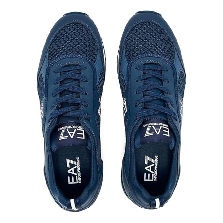 Ea7 Nero&Bianco Laces Blu Bianco - Sneakers Uomo