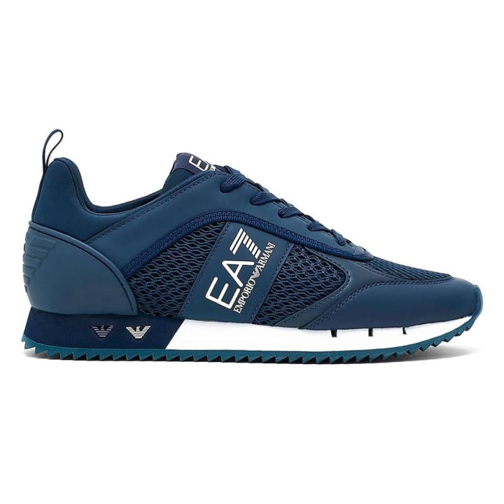 Ea7 Nero&Bianco Laces Blu Bianco - Sneakers Uomo