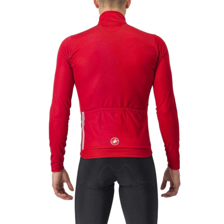 Castelli Maglia Ciclismo Entrata Thermal Rich Rosso Nero Uomo