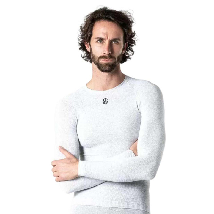 Silverskin Maglia Ciclismo Warm Pearl Grigio Uomo