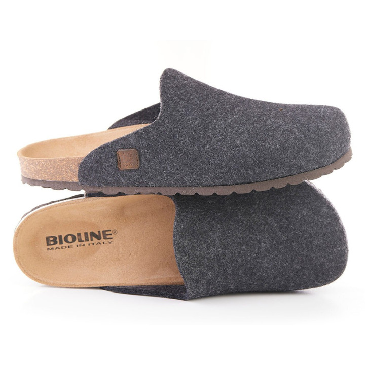 Bioline Sabot 48 Merinos Antracite - Ciabatte Uomo