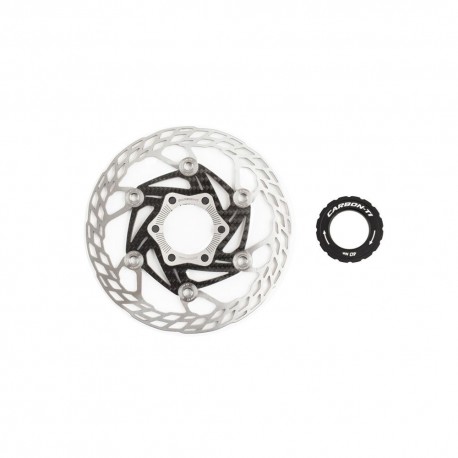 Carbon-Ti Freni A Disco Bici Da Corsa X-Rotor Steel Carb 3 Cl 140Mm Uomo