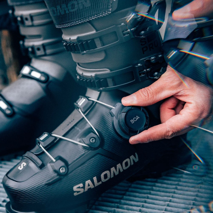 Salomon S Pro Supra Boa 120 Gw Nero Hematite Met - Scarponi Da Sci Uomo