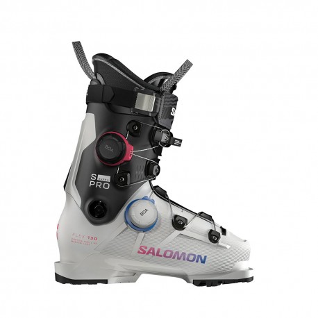 Salomon S Pro Supra Dual Boa 130 Gw Gray Aurora Nero - Scarponi Da Sci Uomo