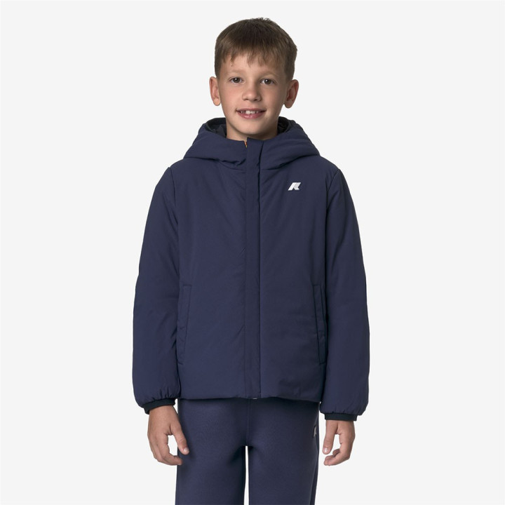 K-Way Giacca Jack Reversibile Blu Bambino