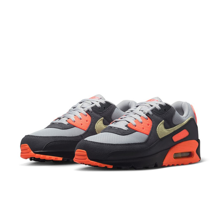 Nike Air Max 90 Mesh Grigio Limelight - Sneakers Uomo