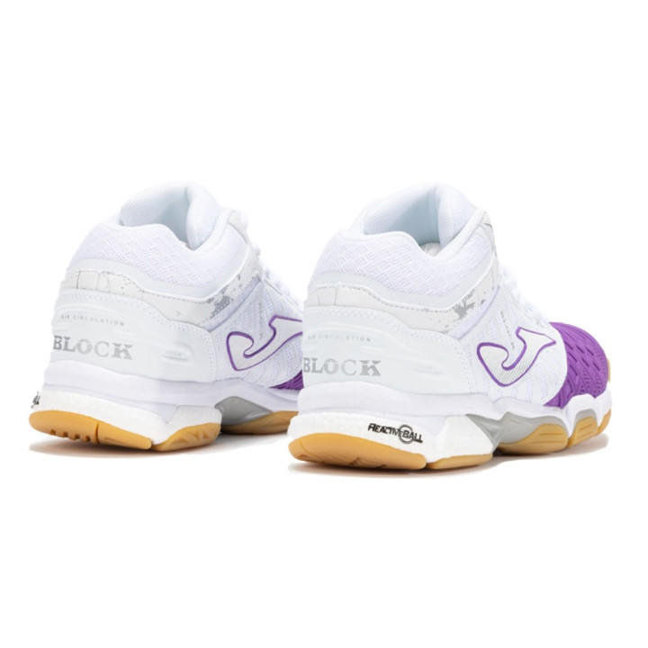 Joma Sport Scarpa V.Block 2535 Bianco Viola - Scarpe da Volley Donna