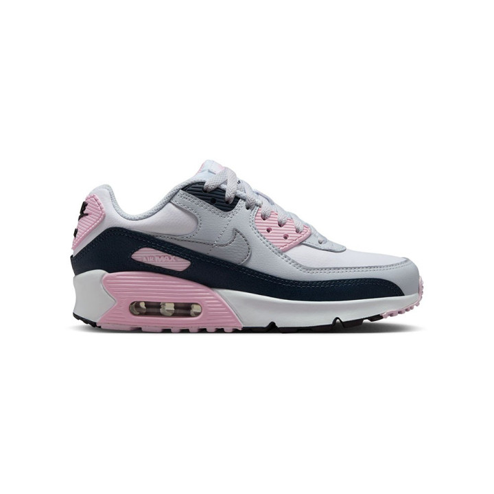Nike Max 90 Ltr Gs Bianco Grigio Rosa - Sneakers Bambino