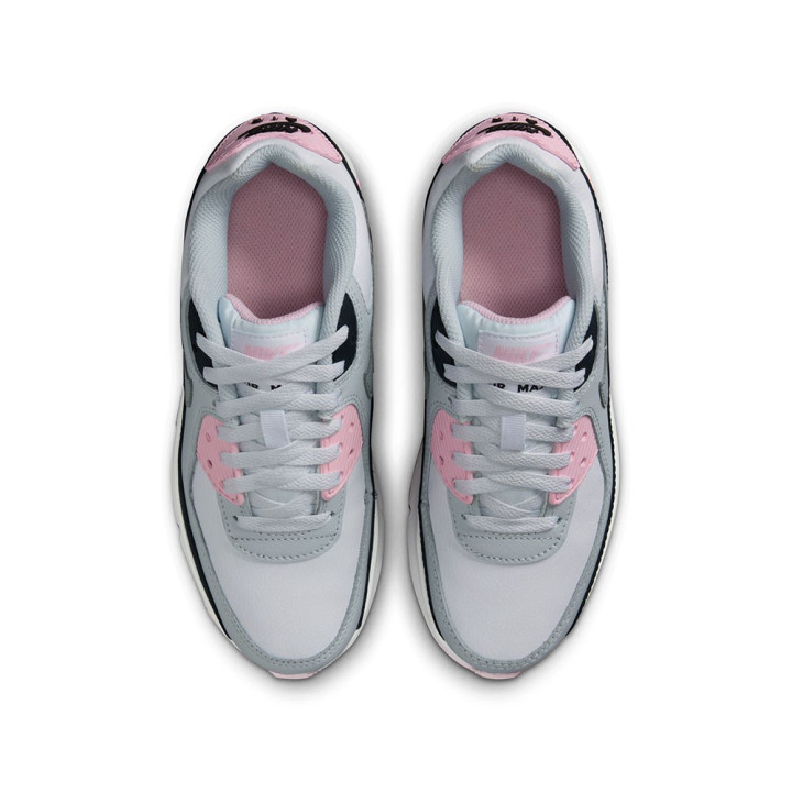 Nike Max 90 Ltr Gs Bianco Grigio Rosa - Sneakers Bambino