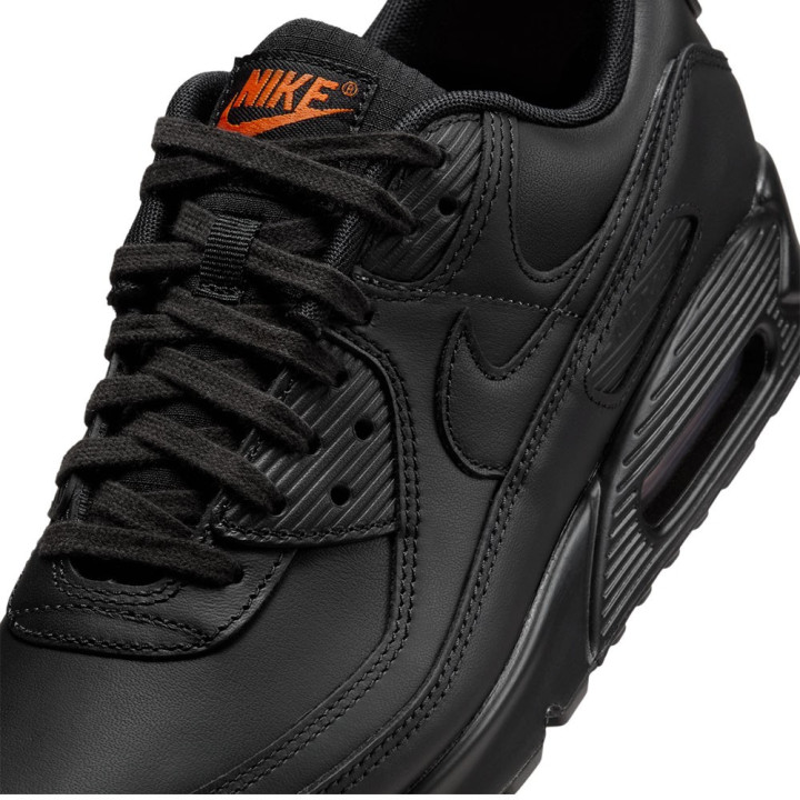 Nike Air Max 90 Mesh Nero Arancio - Sneakers Uomo