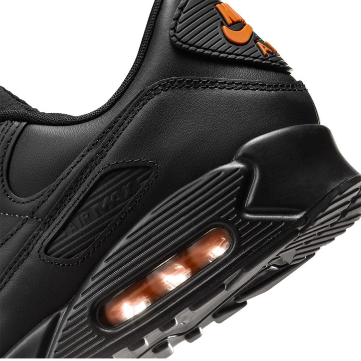 Nike Air Max 90 Mesh Nero Arancio - Sneakers Uomo