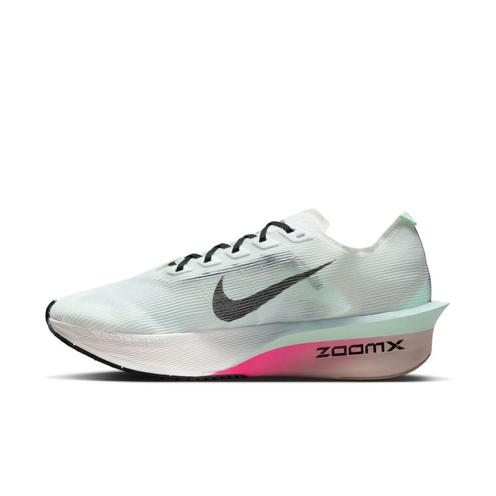 Nike Air Zoom Vaporfly 4 Bianco Nero-Hyper Rosa - Scarpe Running Donna