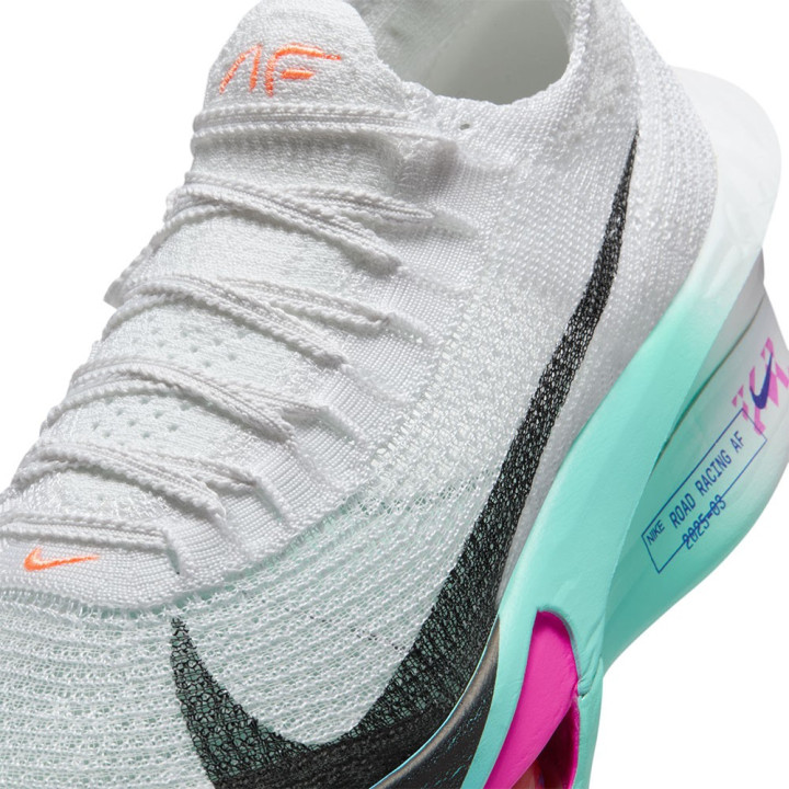 Nike Air Zoom Alphafly 3 Bianco Nero-Hyper Turqu - Scarpe Running Donna
