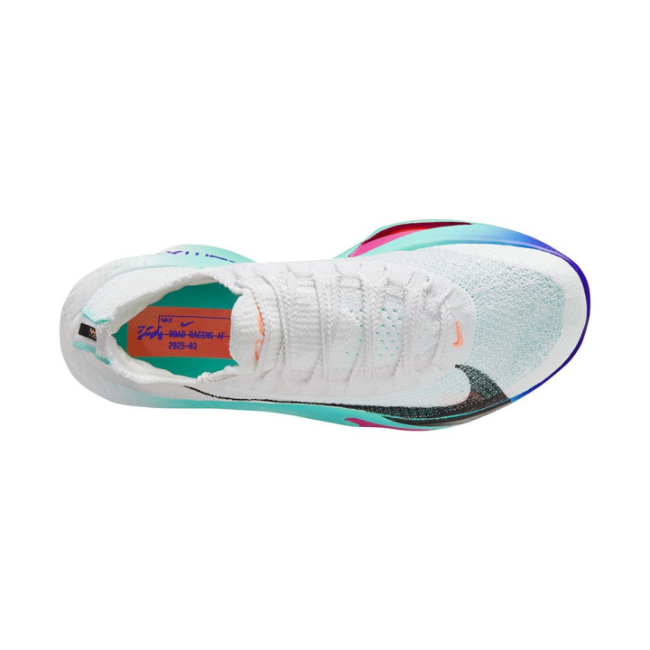 Nike Air Zoom Alphafly 3 Bianco Nero-Hyper Turqu - Scarpe Running Donna