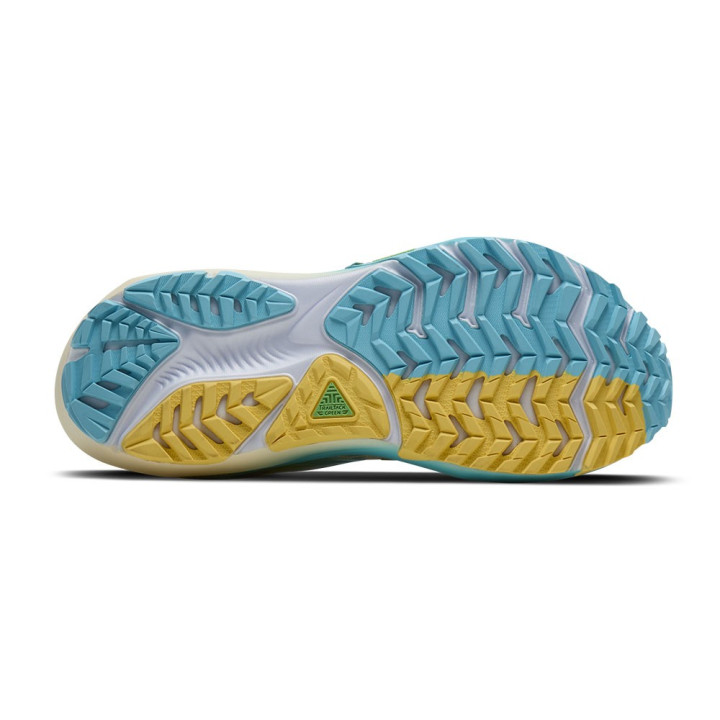 Brooks Ghost Trail Grigio Giallo Azzurro - Scarpe Trail Running Donna