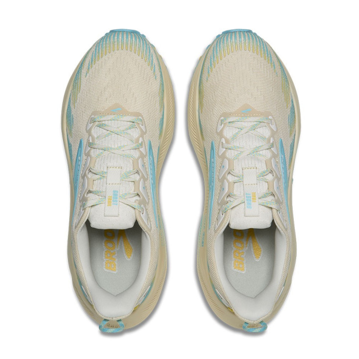 Brooks Ghost Trail Grigio Giallo Azzurro - Scarpe Trail Running Donna
