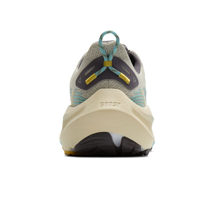 Brooks Ghost Trail Grigio Giallo Azzurro - Scarpe Trail Running Donna