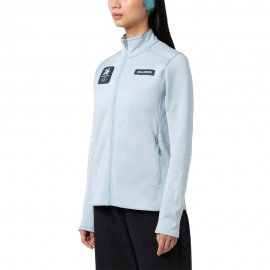Salomon Felpa In Pile Milano Cortina 2026 Gold Niagara Mist Donna