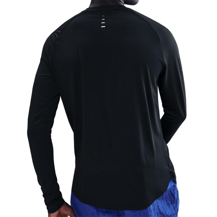 Nike Stride Maglia Running Crewneck Nero Uomo