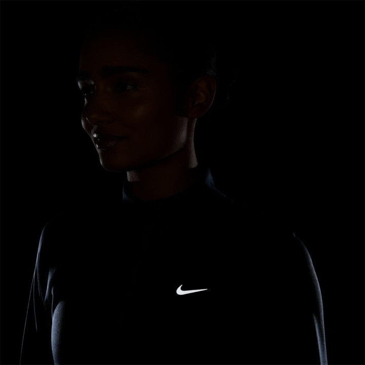 Nike Tempo Swoosh Maglia Running Hbr World Indigo Argento Donna