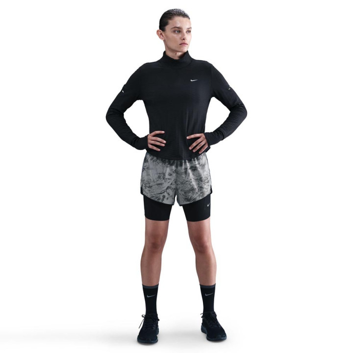 Nike Swift Pantaloncini Running 2In1 Reflect Thunder Grigio Dark Smoke Donna