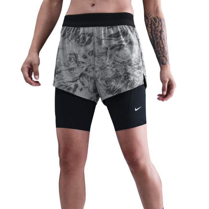 Nike Swift Pantaloncini Running 2In1 Reflect Thunder Grigio Dark Smoke Donna